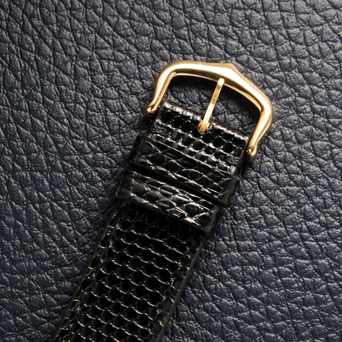 Cartier Must de Tank Vermeil Black Roman GM Full Set from 1987