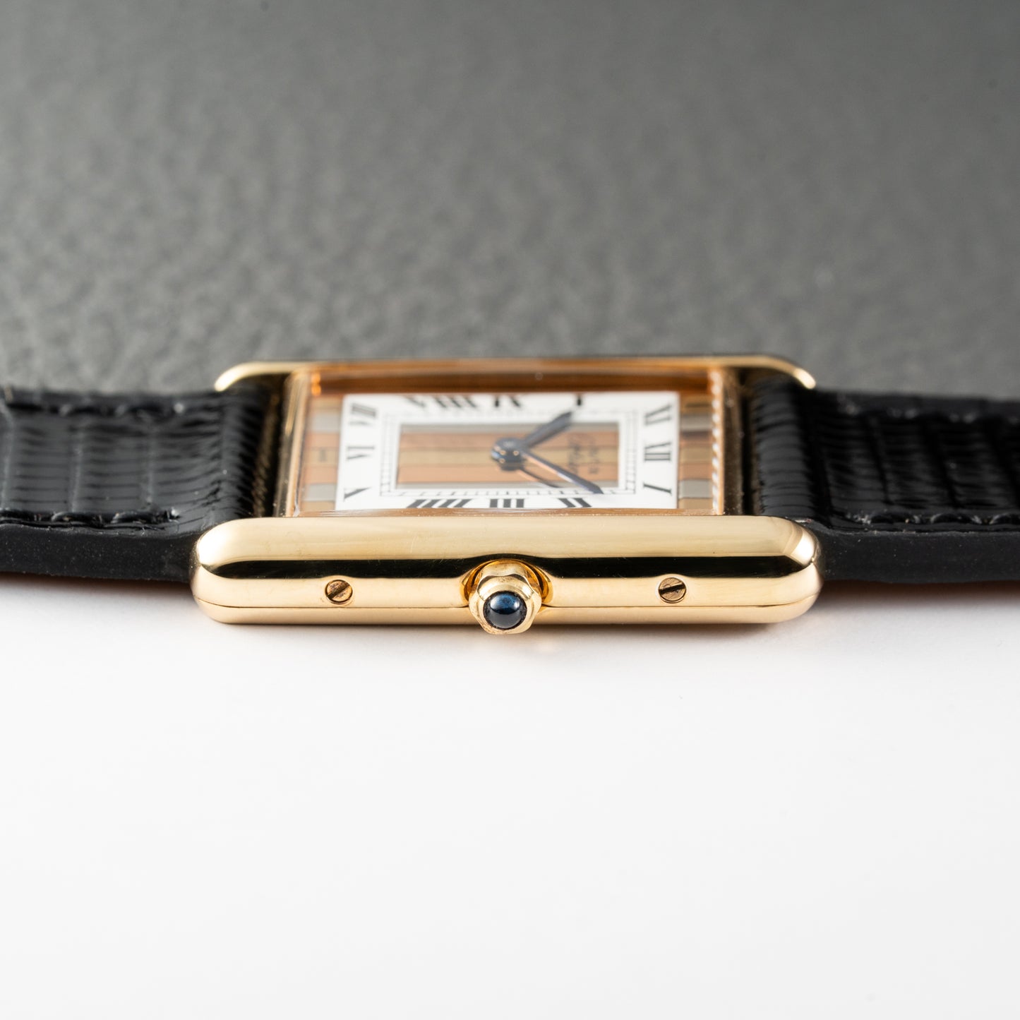 Cartier Must de Tank Vermeil Tricolor Mirror Dial Ref 6 81006 Quartz GM Cartier Service 2025