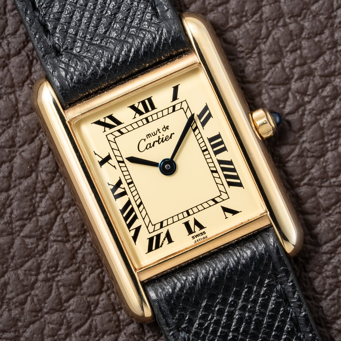 Cartier Must de Tank Vermeil Lemon Roman Dial Reference 3 66001 CARTIER SERVICED 2025