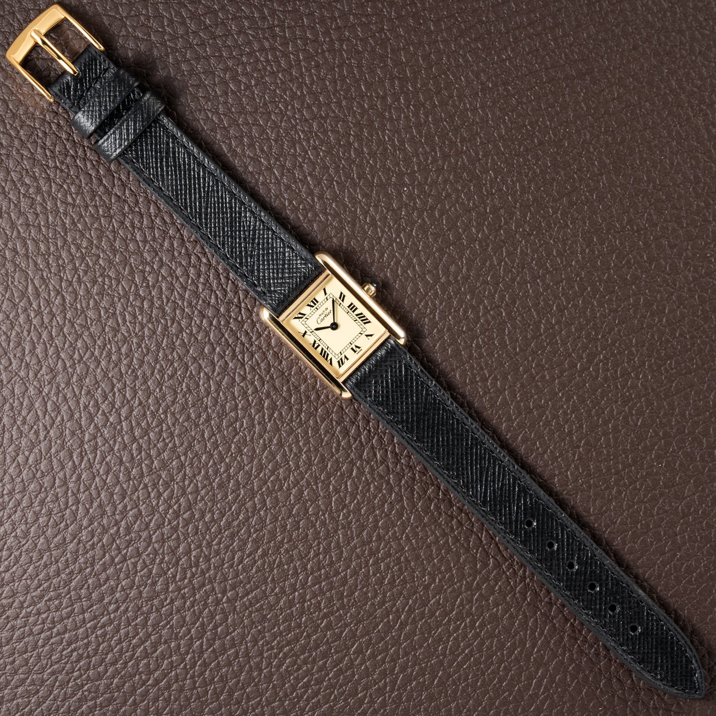 Cartier Must de Tank Vermeil Lemon Roman Dial Reference 3 66001 CARTIER SERVICED 2025