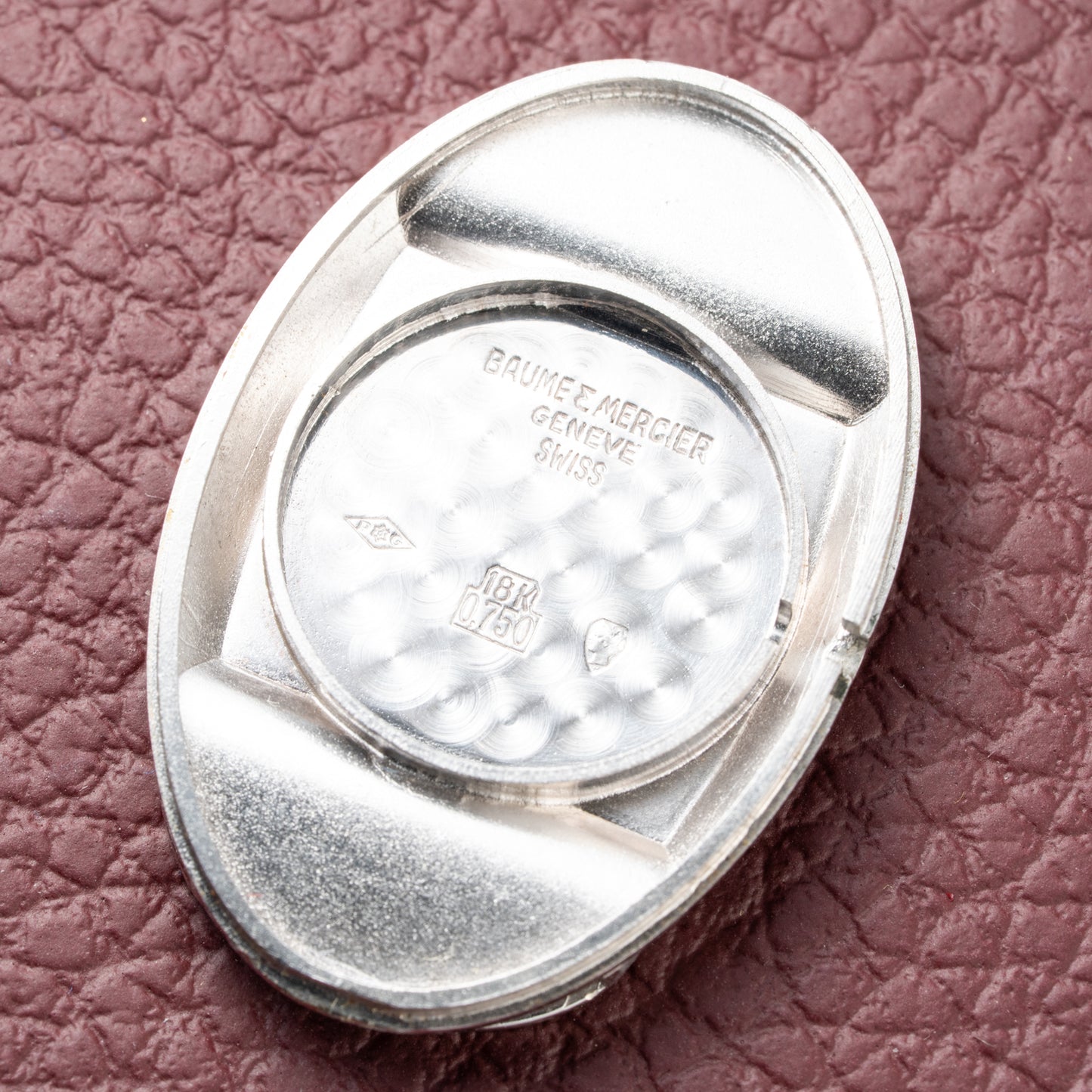 Baume & Mercier Baignoire Blue Ellipse 'night sky' 18k White Gold Ref 37055