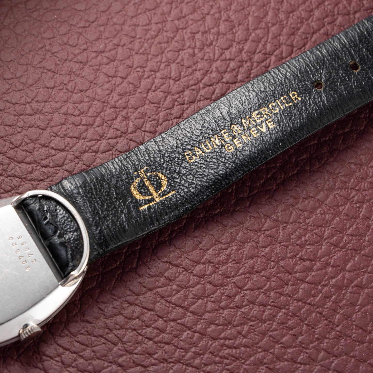 Baume & Mercier Baignoire Blue Ellipse 'night sky' 18k White Gold Ref 37055