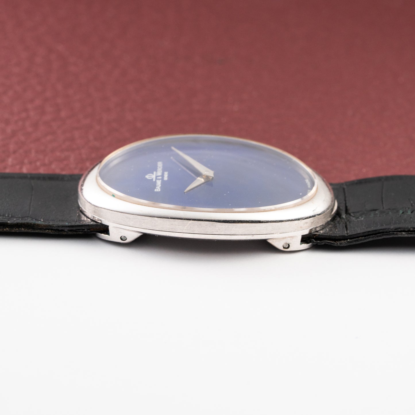 Baume & Mercier Baignoire Blue Ellipse 'night sky' 18k White Gold Ref 37055