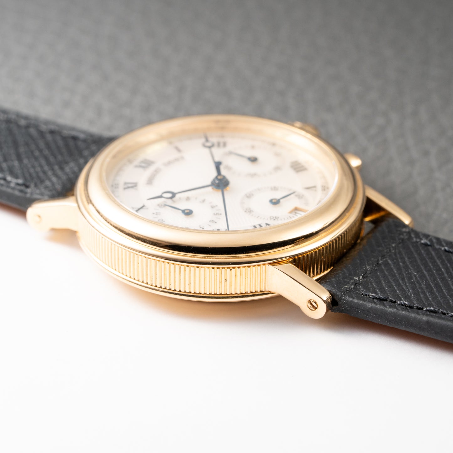 Breguet Marine Chronograph Mother of Pearl 18K Yellow Gold Automatic Ref 8490BA from 2010s