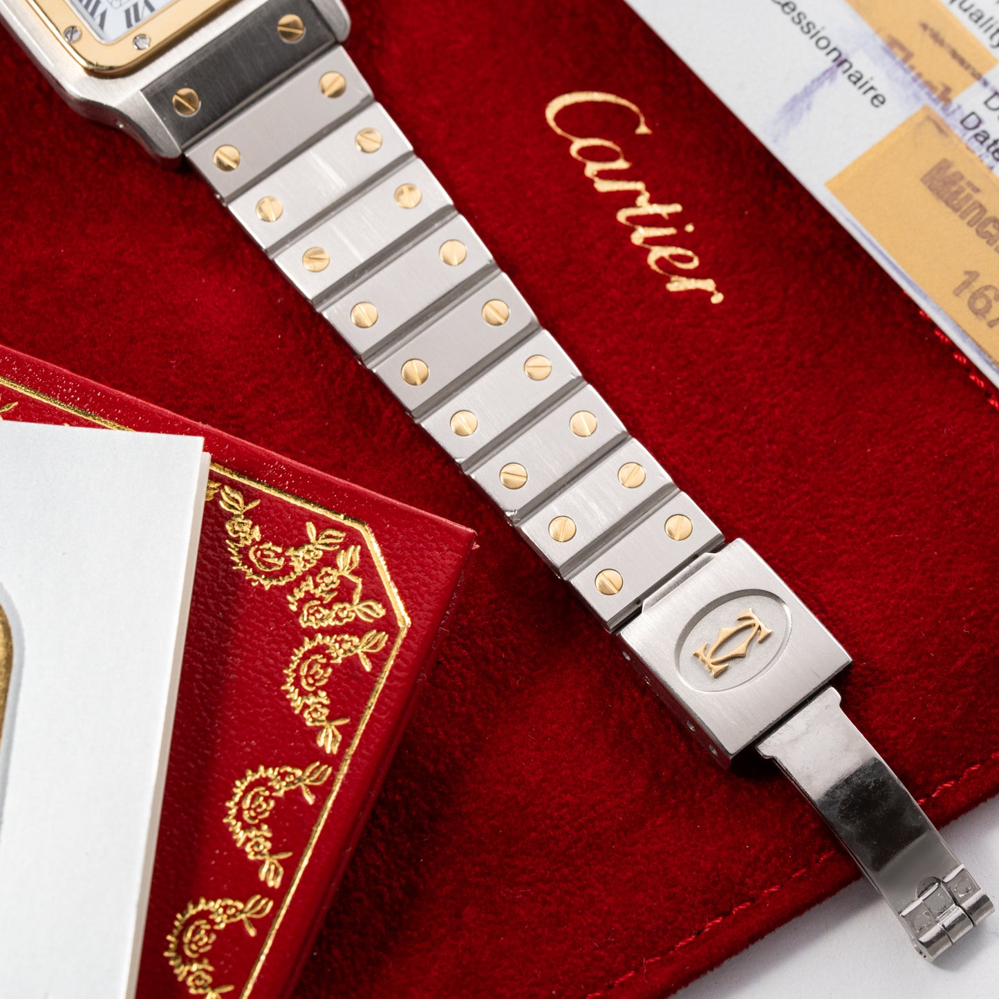 Cartier Santos Carrée Automatic Ref. 2961 Full Collector Set (1979 Papers, 2025 Cartier Service)