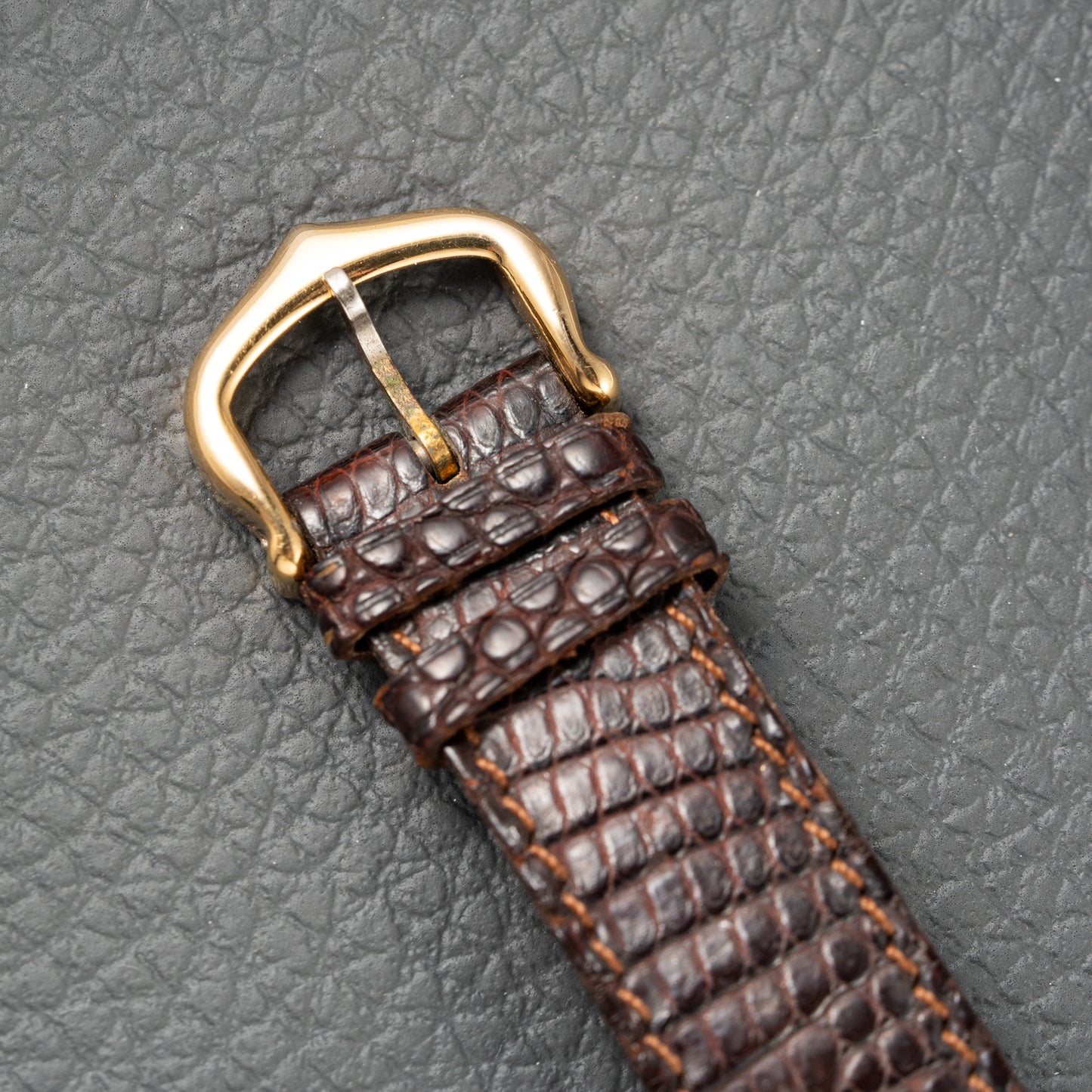 Cartier Must de Tank Vermeil Burgundy Red Dial PM 1980s
