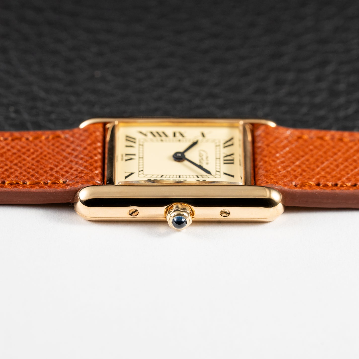 Cartier Must de Tank Vermeil Lemon Roman Dial Reference 3 66001
