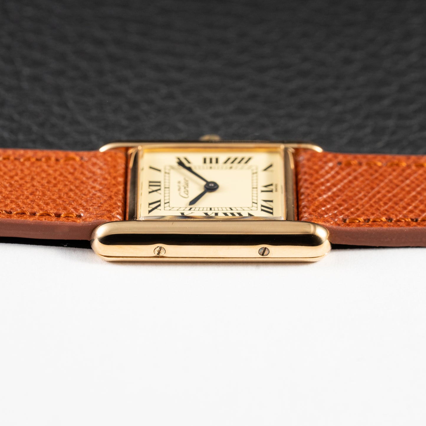 Cartier Must de Tank Vermeil Lemon Roman Dial Reference 3 66001