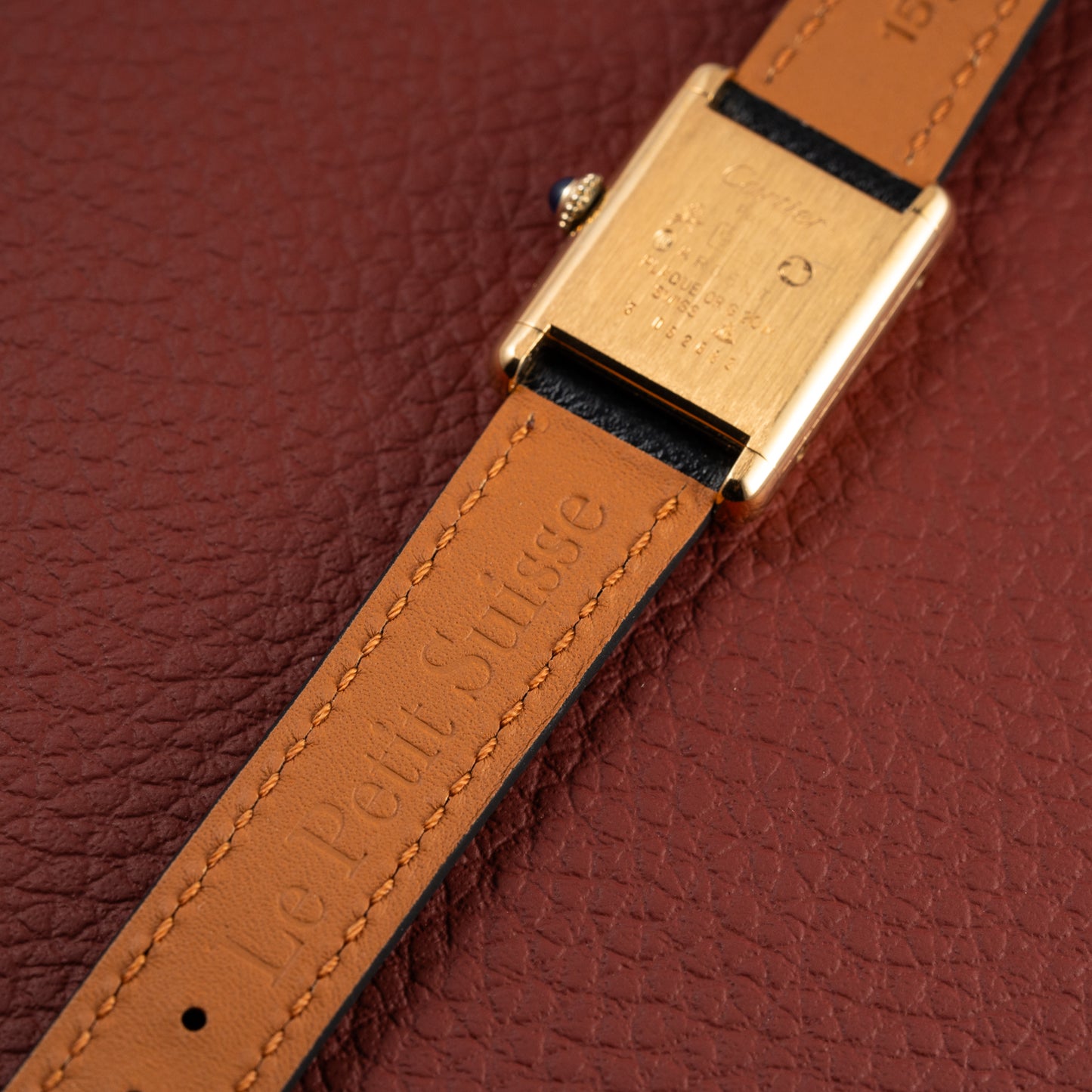 Cartier Tank Vermeil Roman Lemon Dial PM