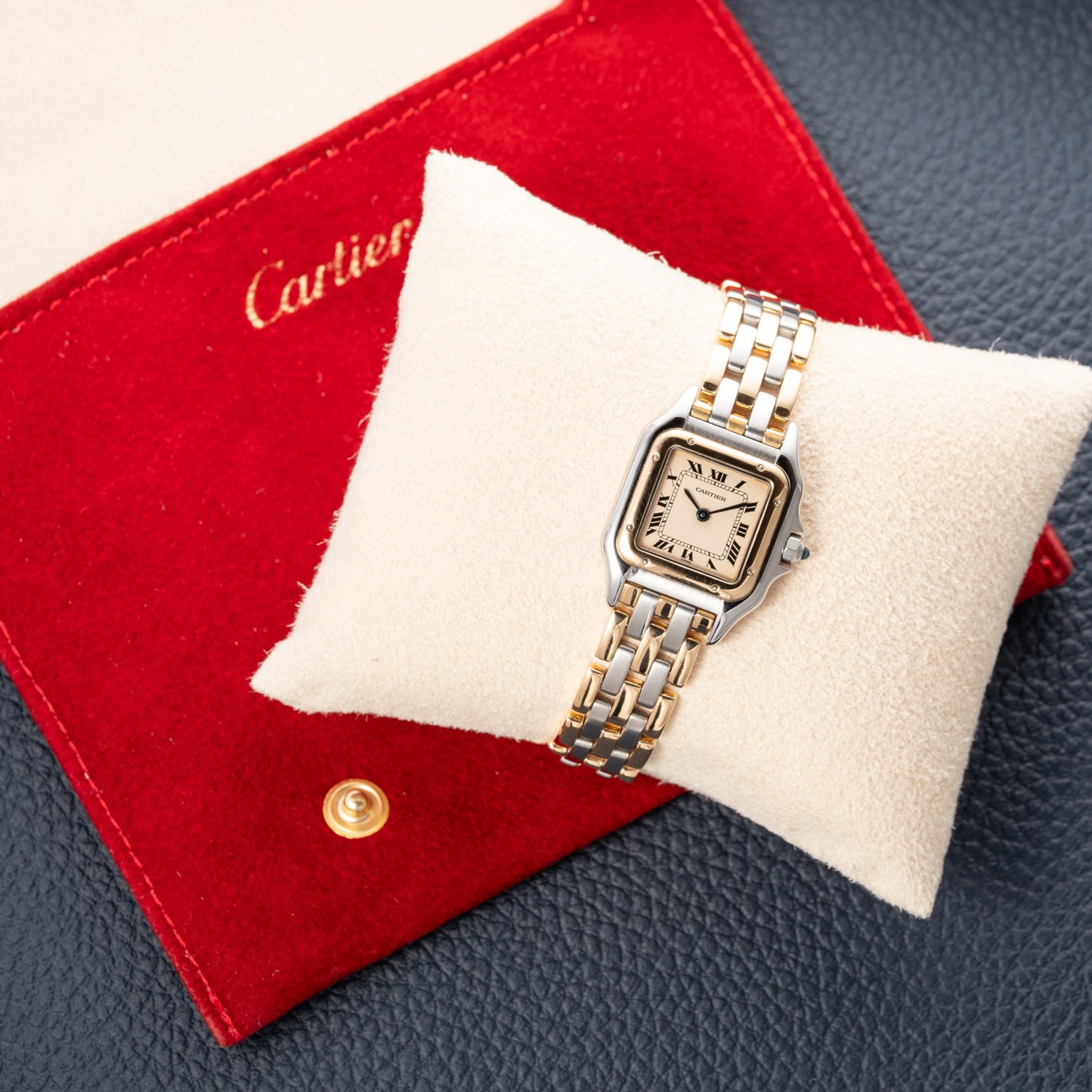 Cartier Panthère Lady Gold Steel 3 Row 18K/Steel PM Ref. 166921