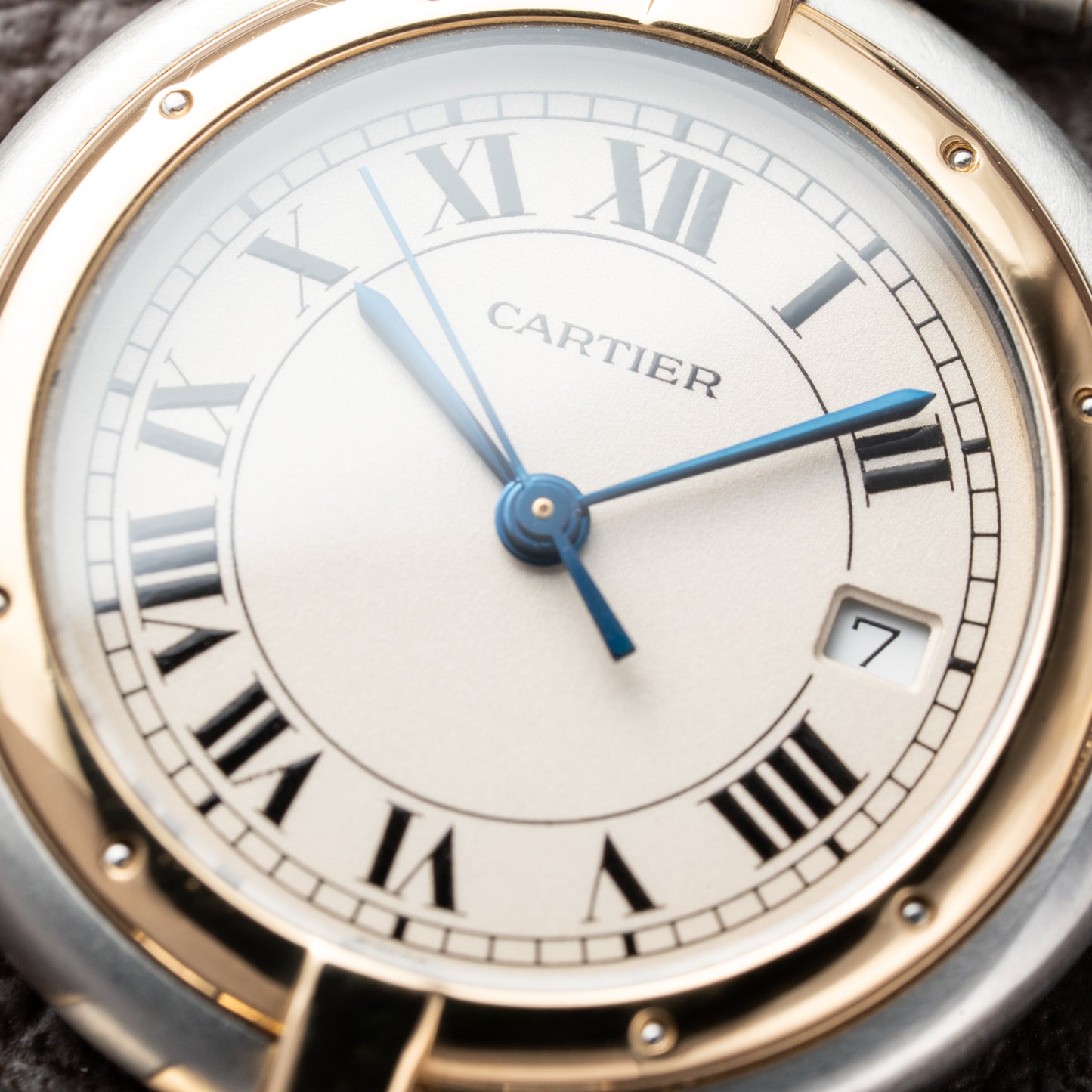 Cartier Panthère Ronde Vendôme Gold Steel Two Row Ref. 183964 from 1991 Full Set
