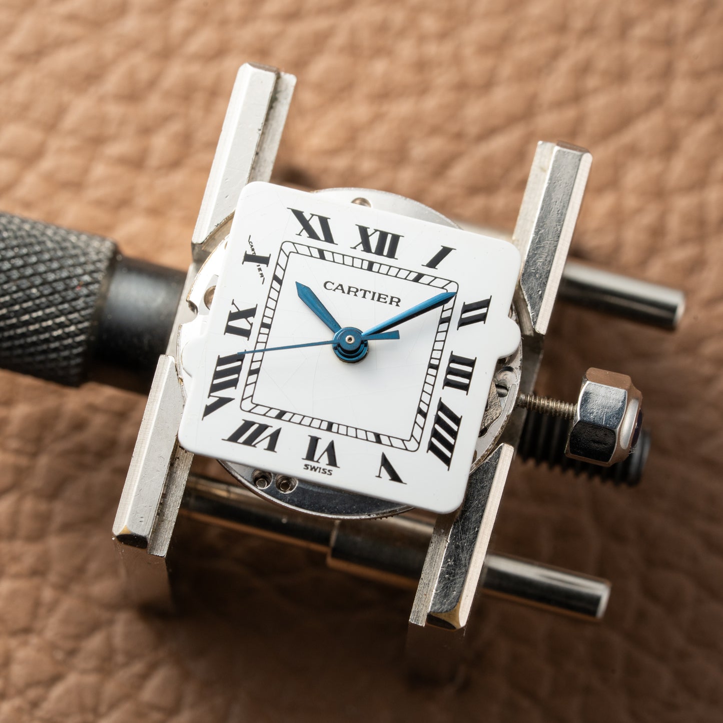 Cartier Santos Automatic Gold Steel PM 1990s Ref. 0902