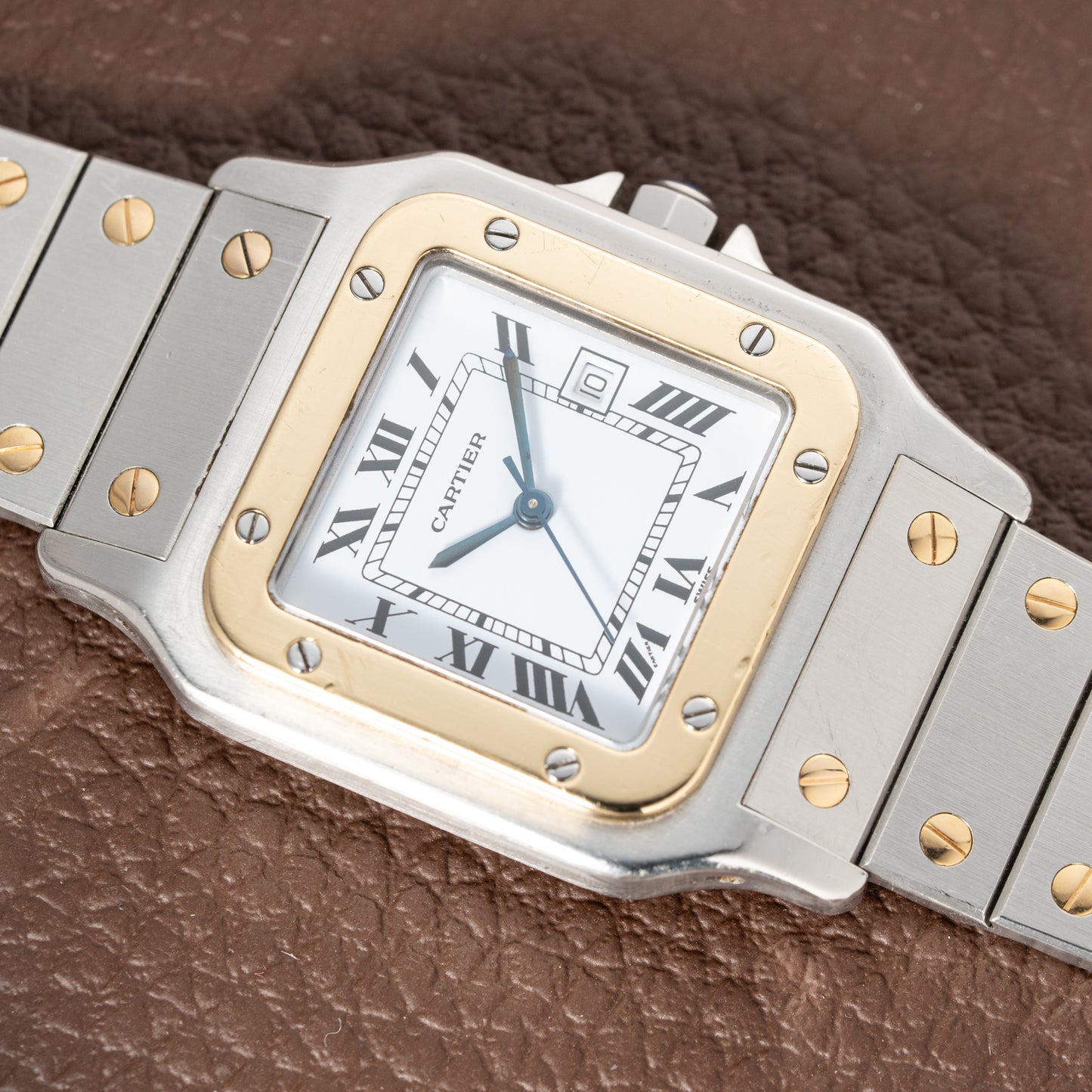 Cartier Santos Carrée Automatic Full Set from 1987 Ref. 2961