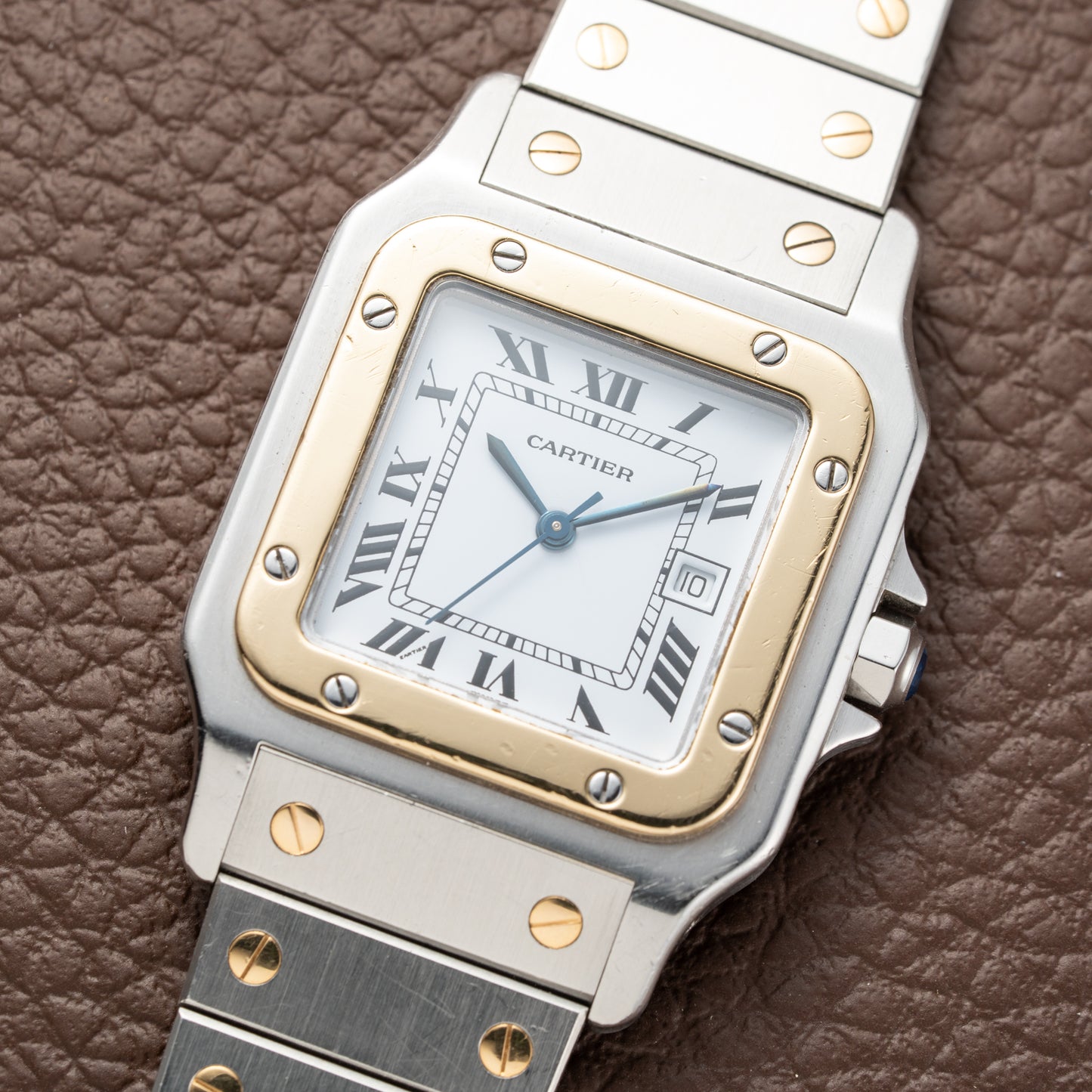 Cartier Santos Carrée Automatic Full Set from 1987 Ref. 2961