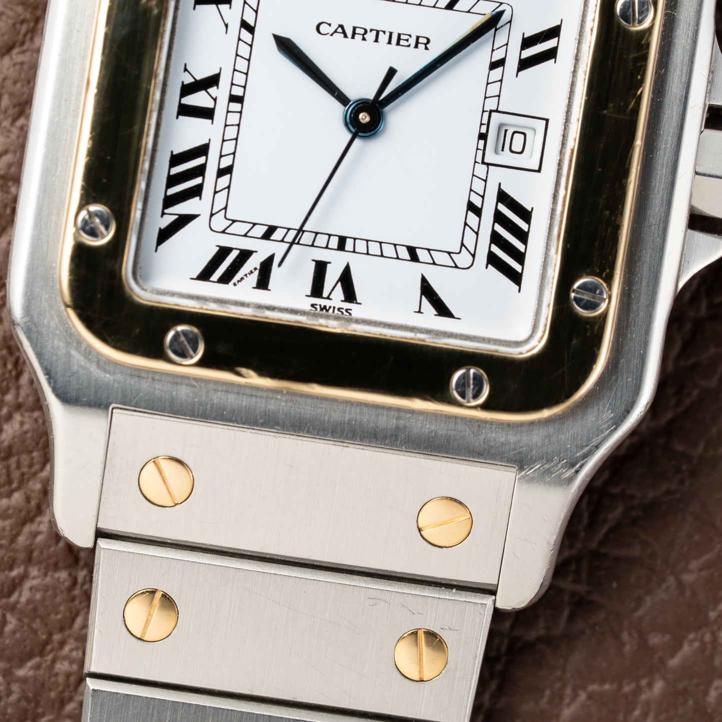 Cartier Santos Carrée Automatic Full Set from 1987 Ref. 2961