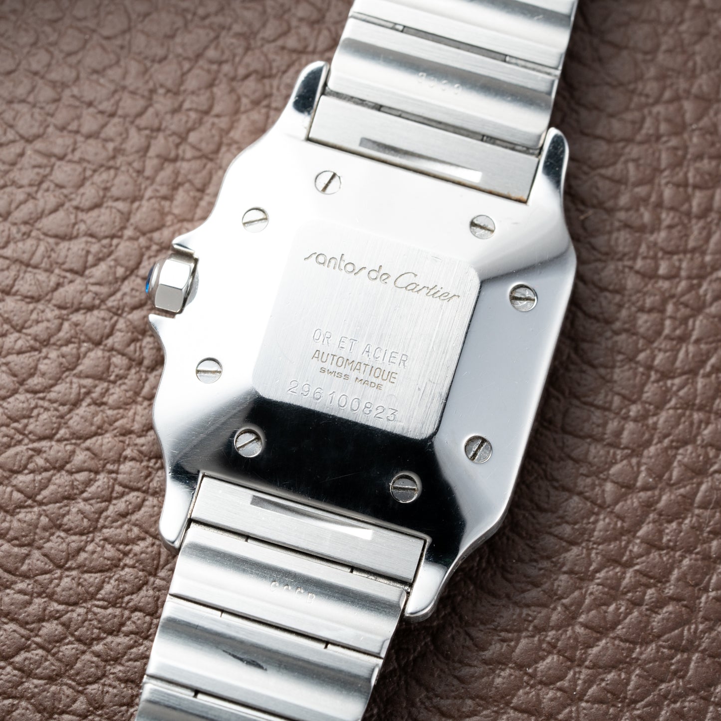Cartier Santos Carrée Automatic Full Set from 1987 Ref. 2961