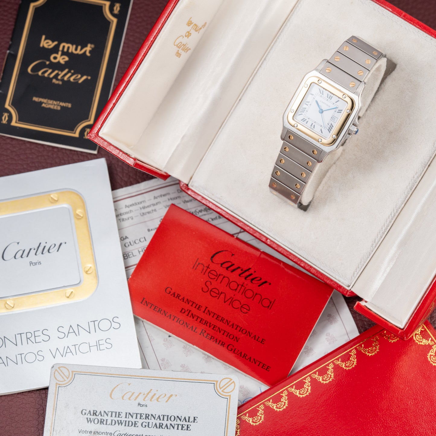 Cartier Santos Carrée Automatic Ref. 2961 Full Set from 1981