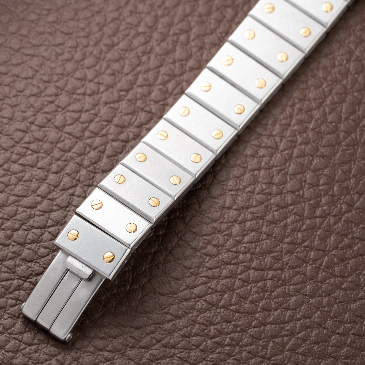 Cartier Santos Carrée Lady PM Grey Ghost Dial Ref 0902 from 1990s