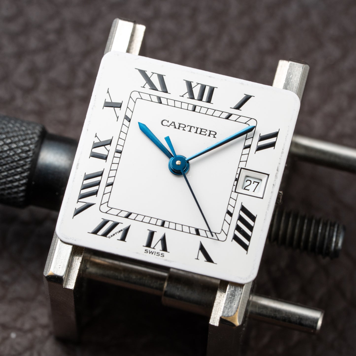 Cartier Santos Carrée Automatic Ref 2960 Full Set from 1985