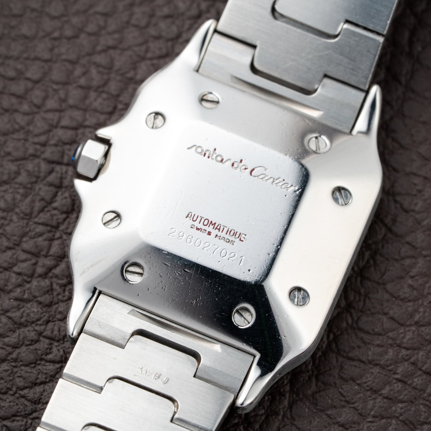 Cartier Santos Carrée Automatic Ref 2960 Full Set from 1985