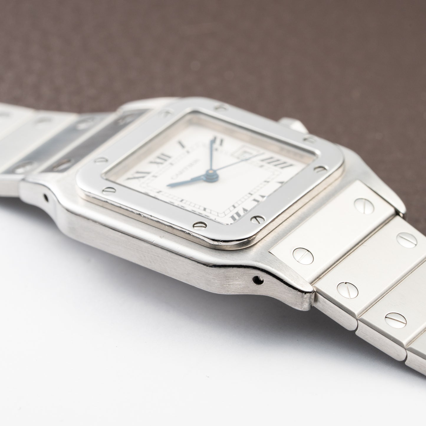 Cartier Santos Carrée Automatic Ref 2960 Full Set from 1985