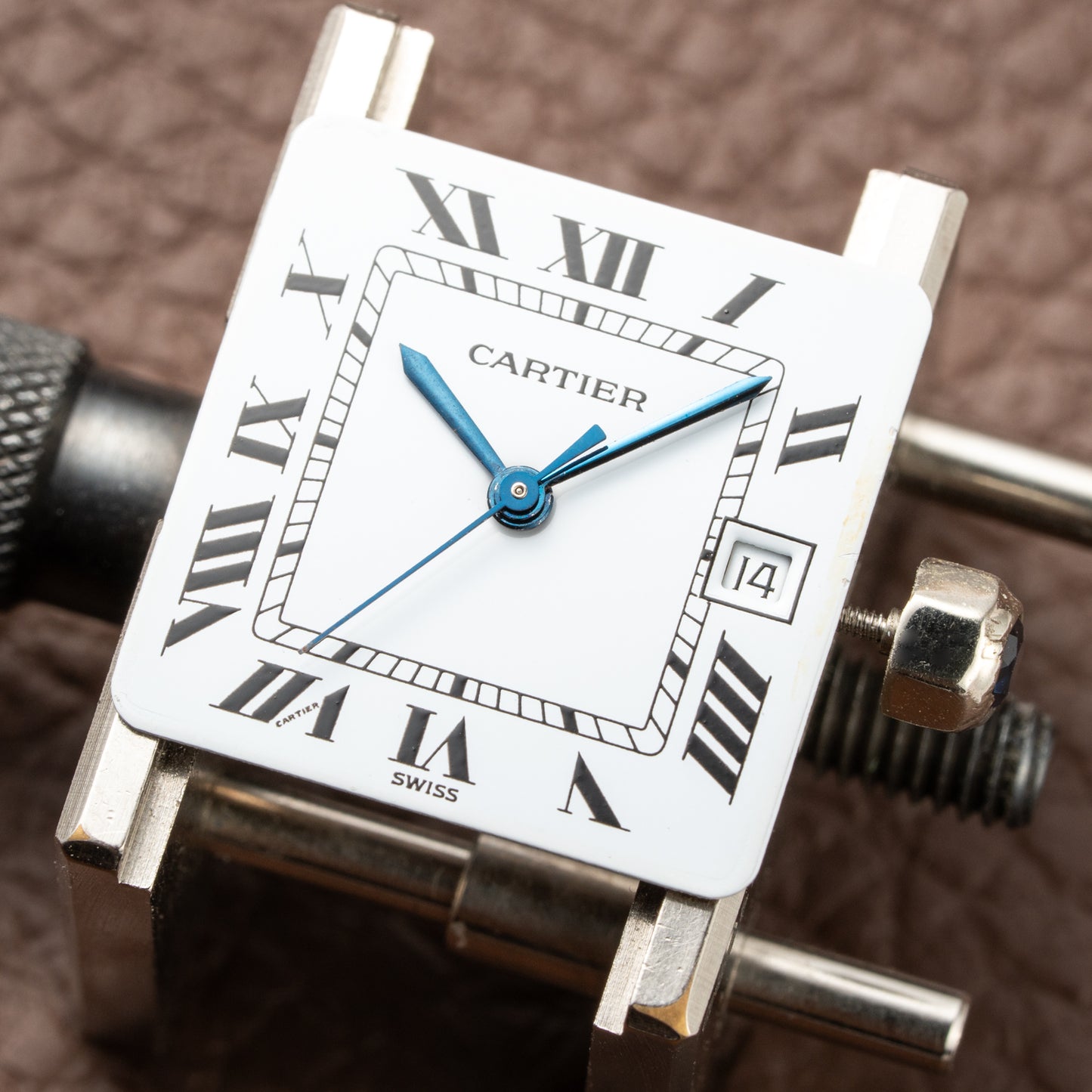 Cartier Santos Carrée Steel Ref. 2960 from 1990s