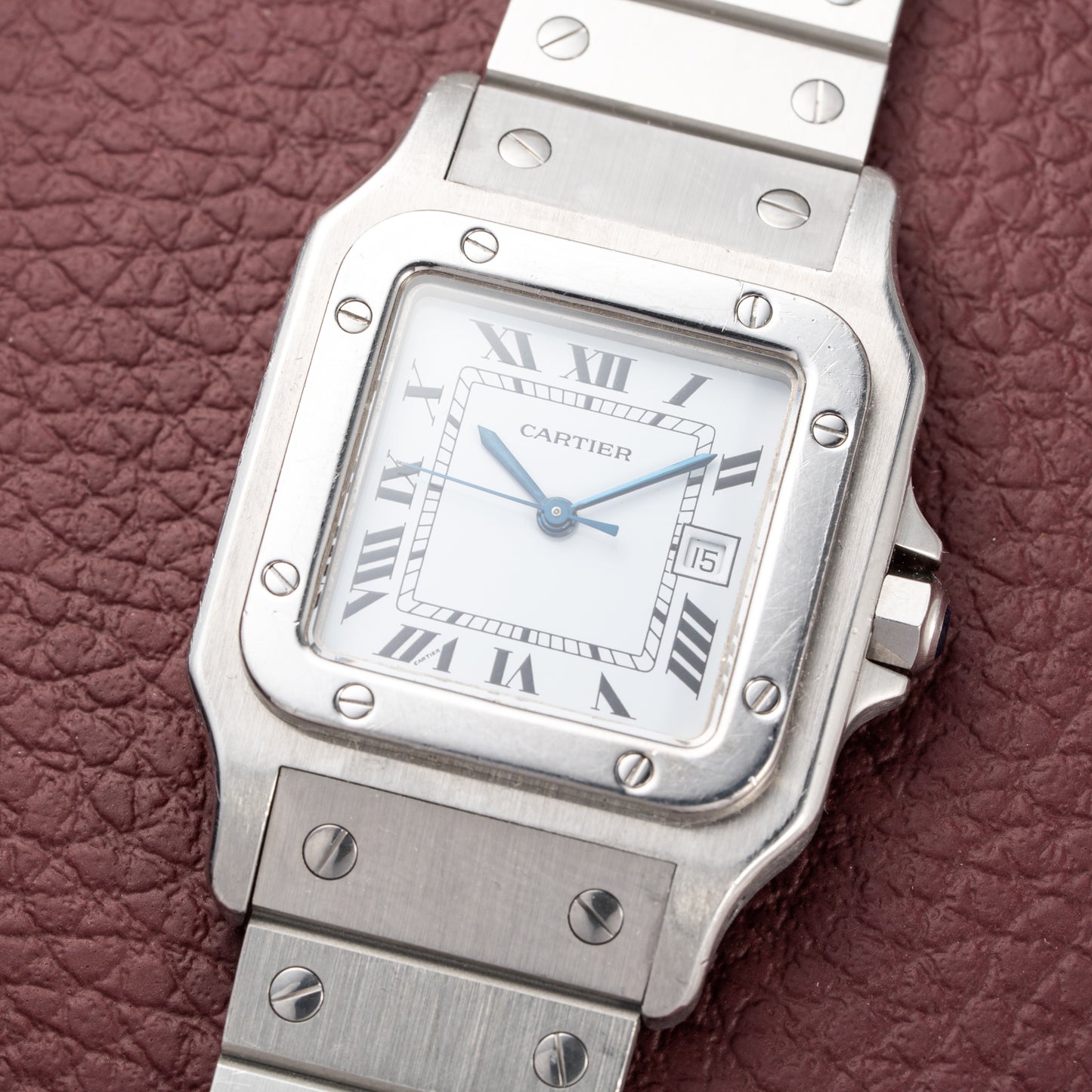 Cartier Santos Carrée Steel Ref. 2960 from 1990s