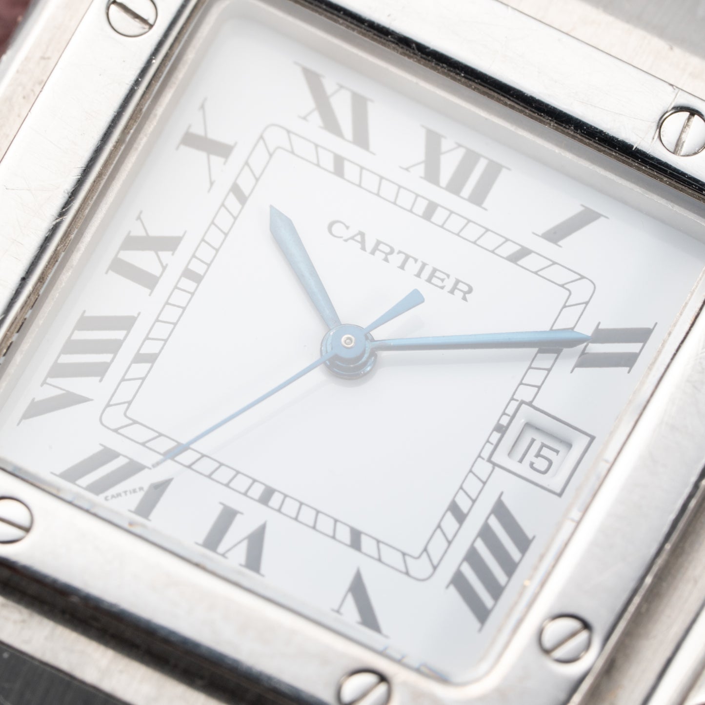 Cartier Santos Carrée Steel Ref. 2960 from 1990s