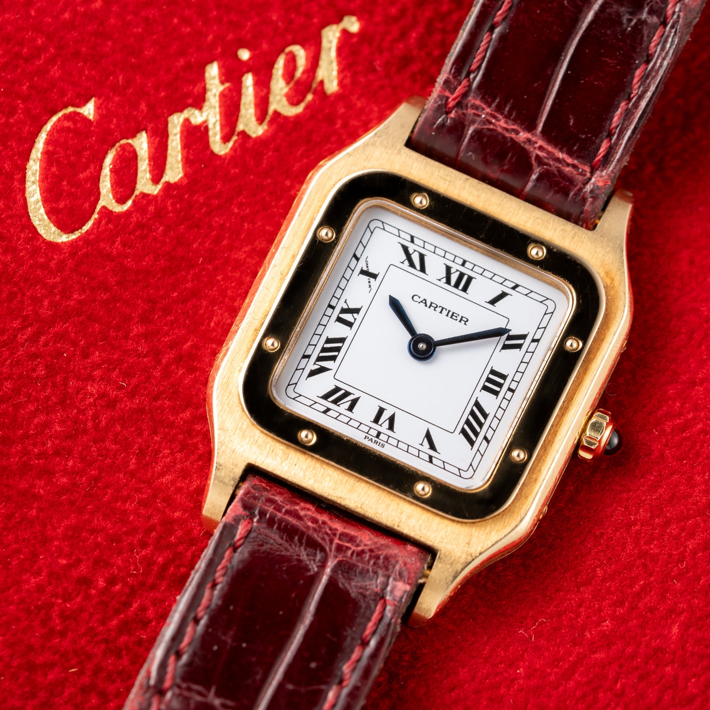 Cartier Santos Dumont Extra Plate 18K Gold Ref. 96053