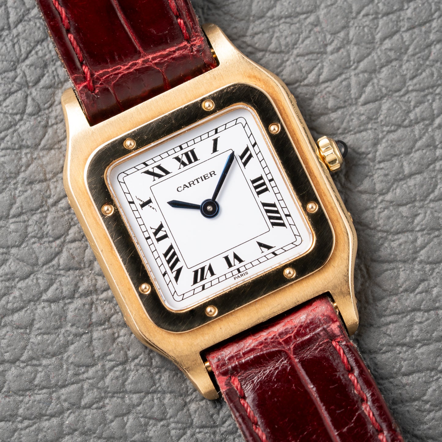 Cartier Santos Dumont Extra Plate 18K Gold Ref. 96053