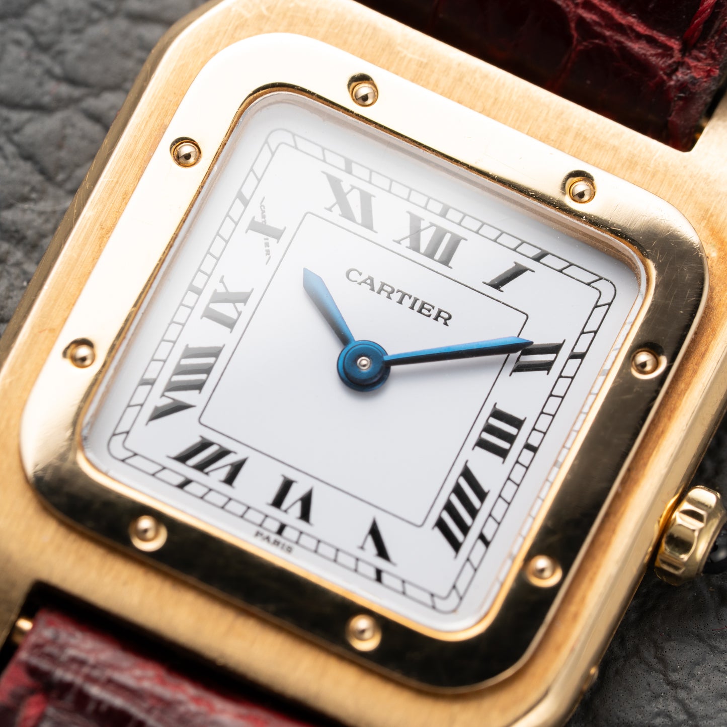 Cartier Santos Dumont Extra Plate 18K Gold Ref. 96053