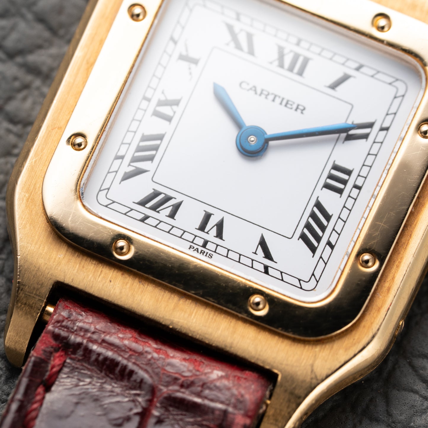 Cartier Santos Dumont Extra Plate 18K Gold Ref. 96053