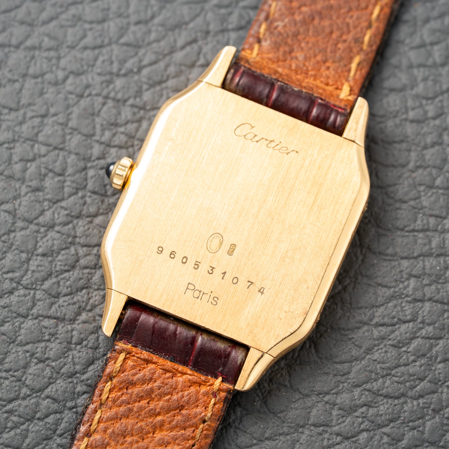 Cartier Santos Dumont Extra Plate 18K Gold Ref. 96053