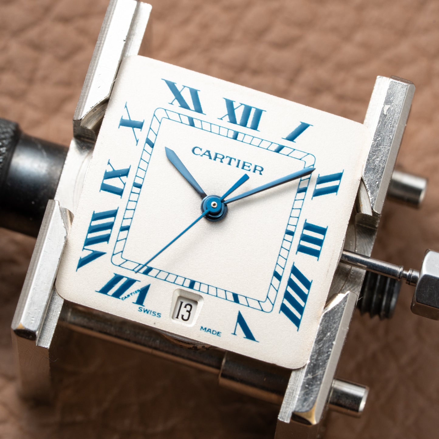 Cartier Santos Galbée Quartz GM 1990s Ref 987901 from 1990s