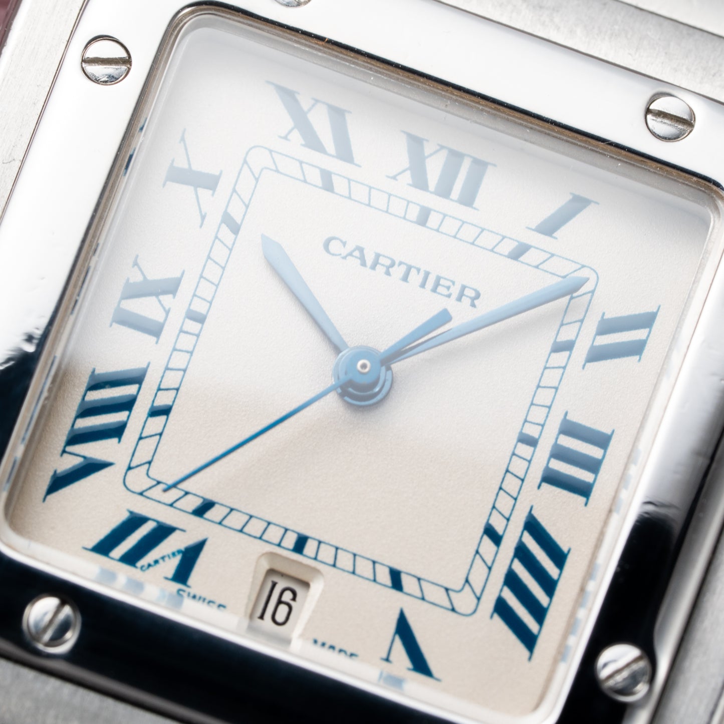 Cartier Santos Galbée Quartz GM 1990s Ref 987901 from 1990s
