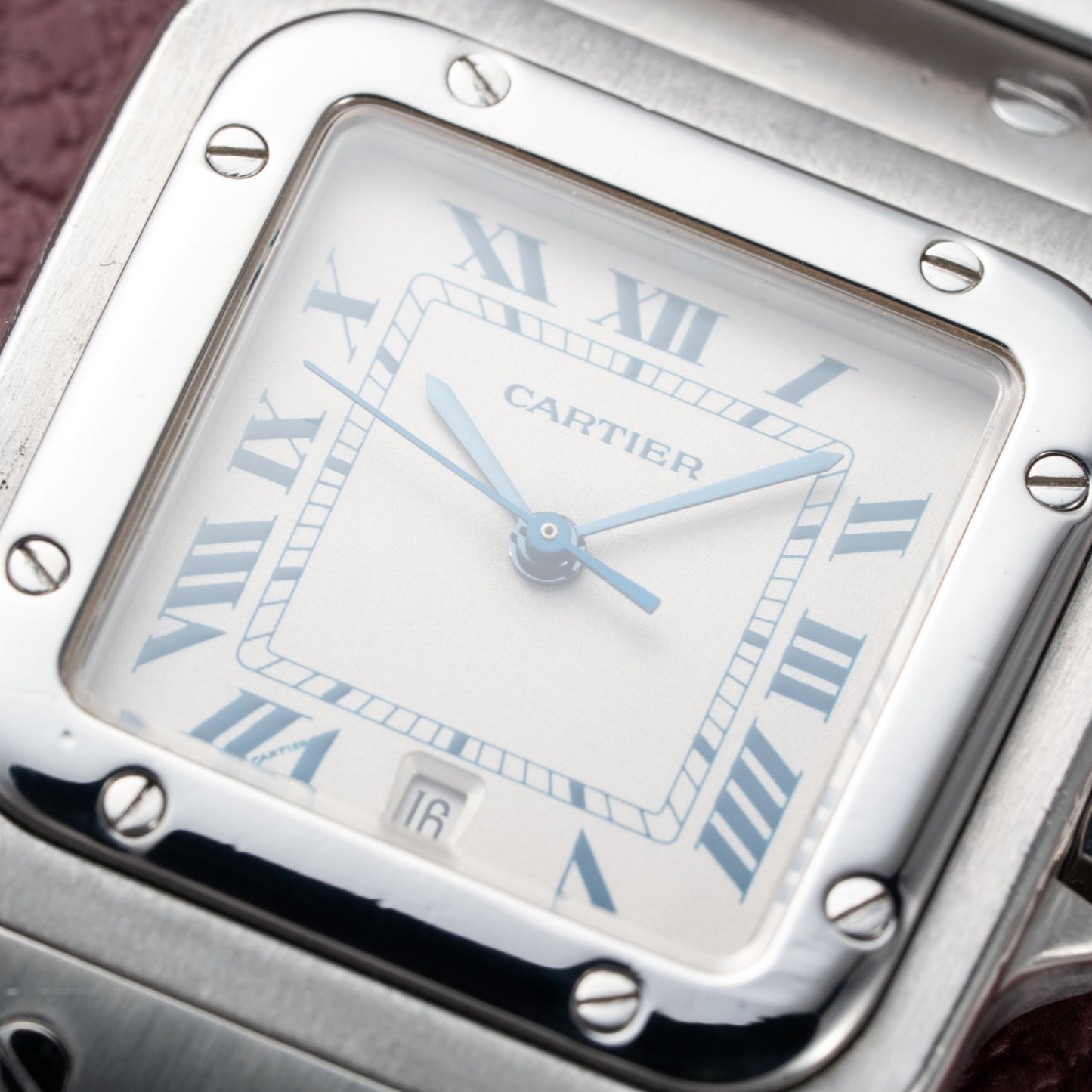 Cartier Santos Galbée Quartz GM 1990s Ref 987901 from 1990s
