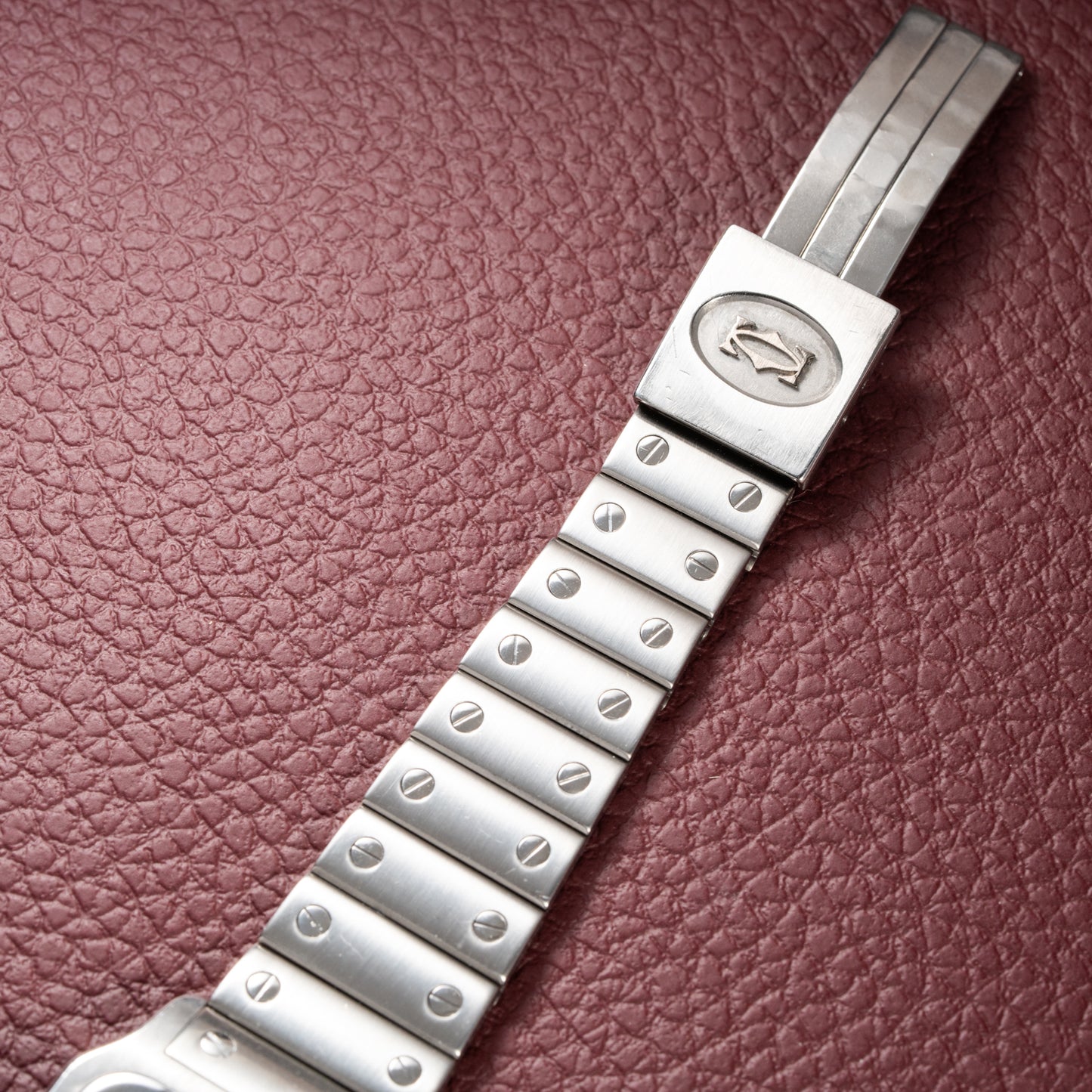 Cartier Santos Galbée Quartz GM 1990s Ref 987901 from 1990s