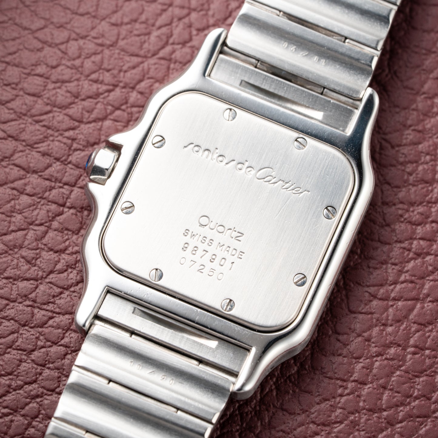 Cartier Santos Galbée Quartz GM 1990s Ref 987901 from 1990s