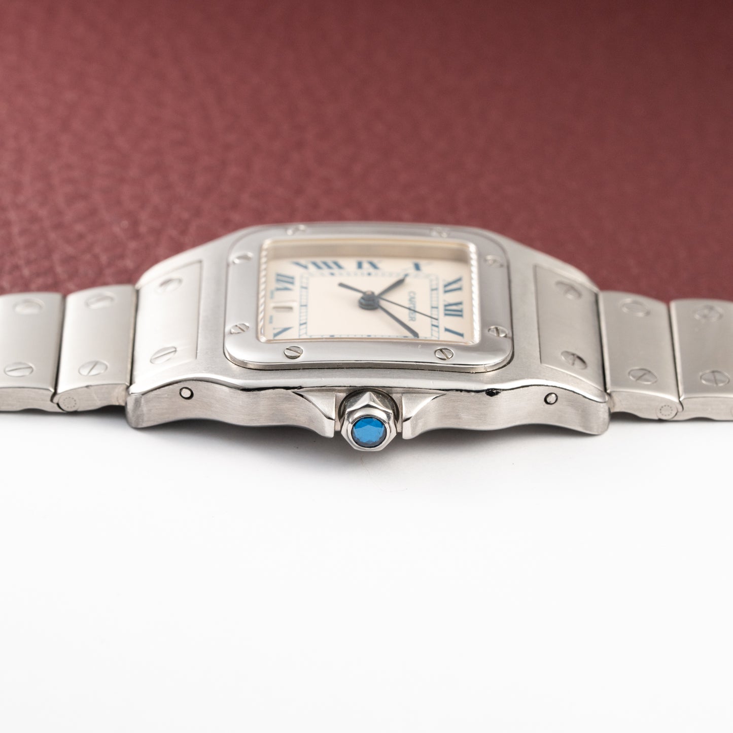 Cartier Santos Galbée Quartz GM 1990s Ref 987901 from 1990s
