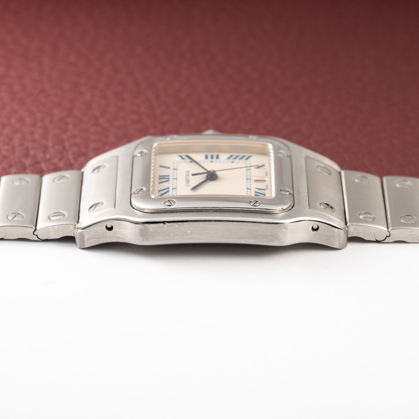 Cartier Santos Galbée Quartz GM 1990s Ref 987901 from 1990s