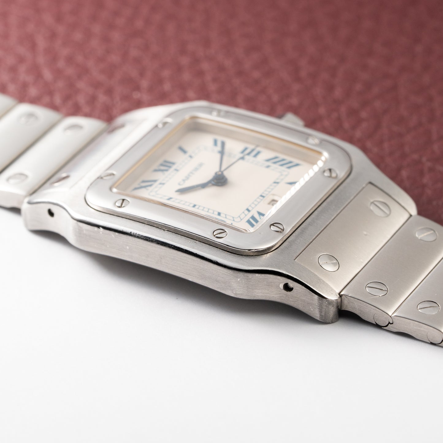 Cartier Santos Galbée Quartz GM 1990s Ref 987901 from 1990s