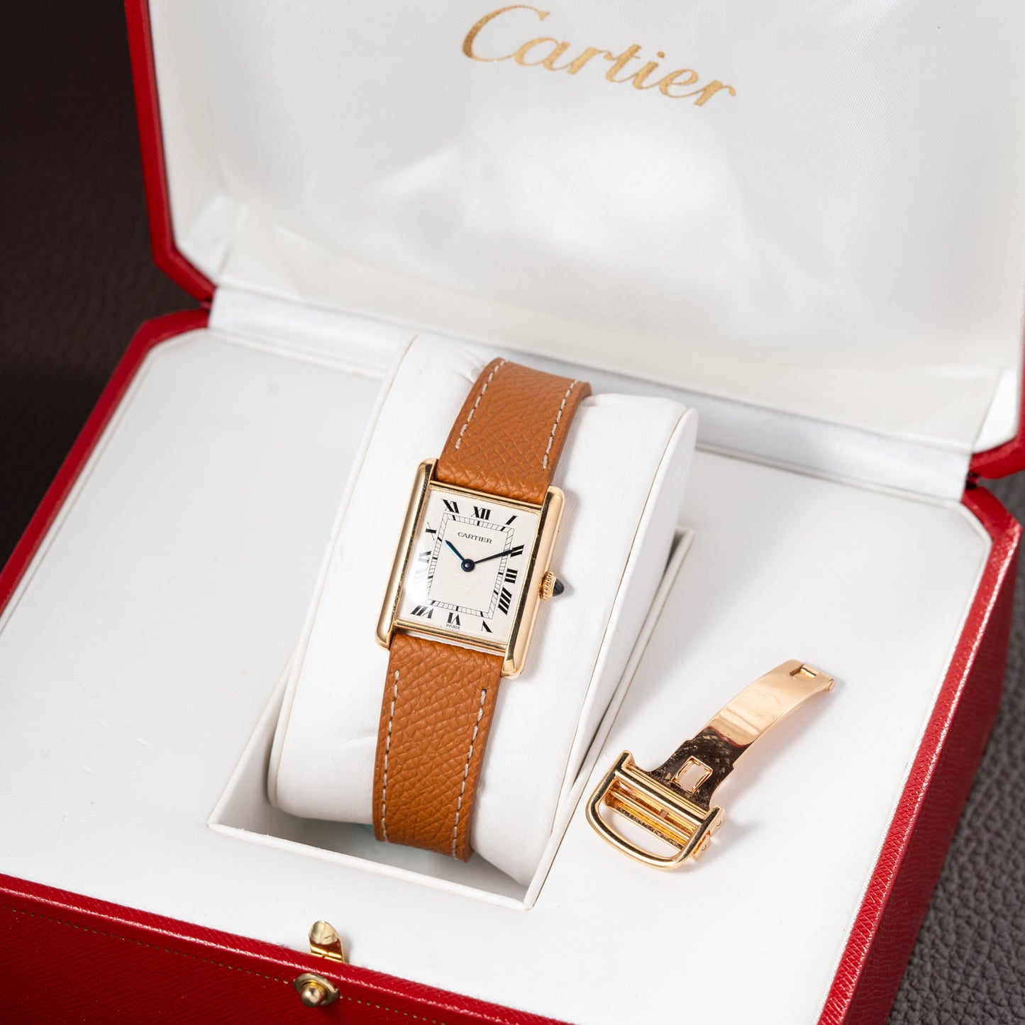 Cartier Tank Louis Paris Dial 18K Ref. 78086 from the 1970s
