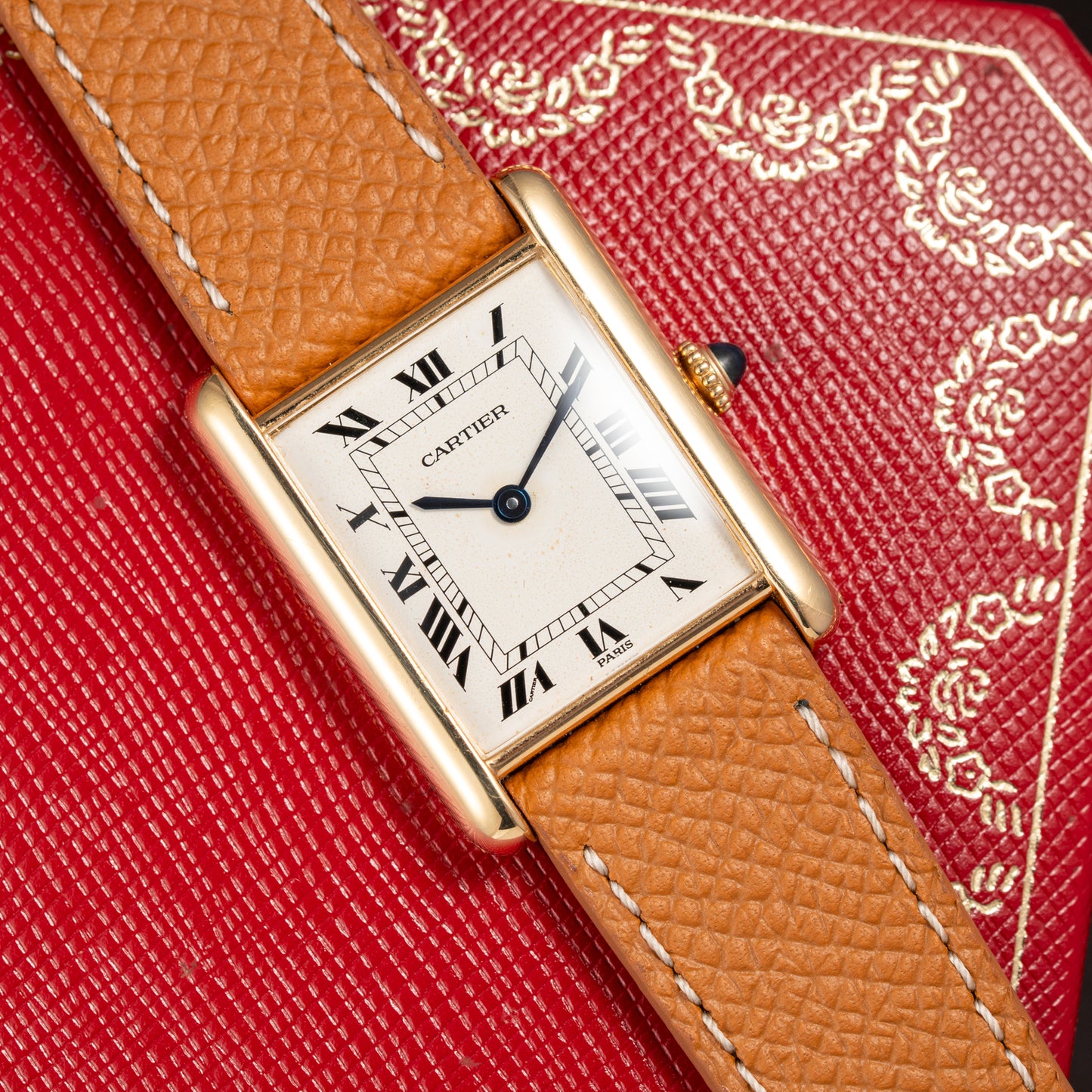 Cartier Tank Louis Paris Dial 18K Ref. 78086 from the 1970s