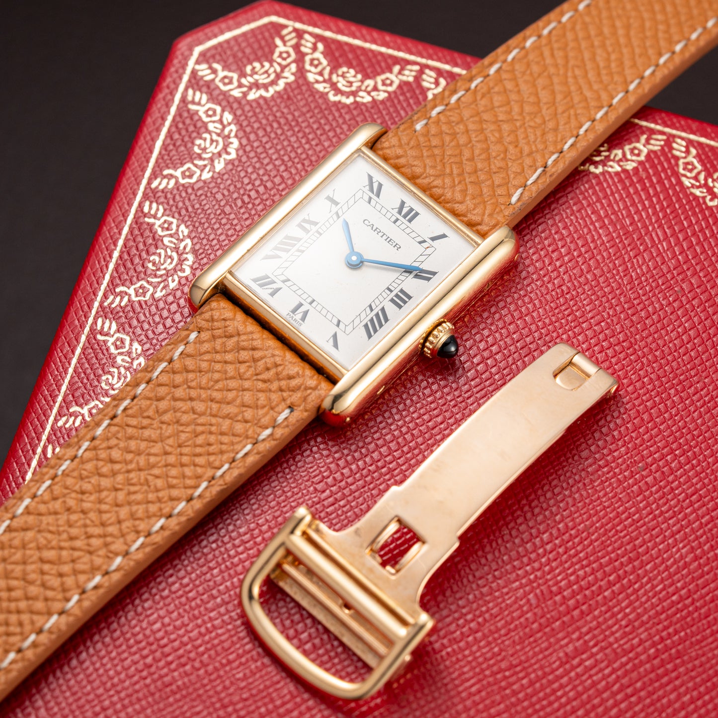 Cartier Tank Louis Paris Dial 18K Ref. 78086 from the 1970s