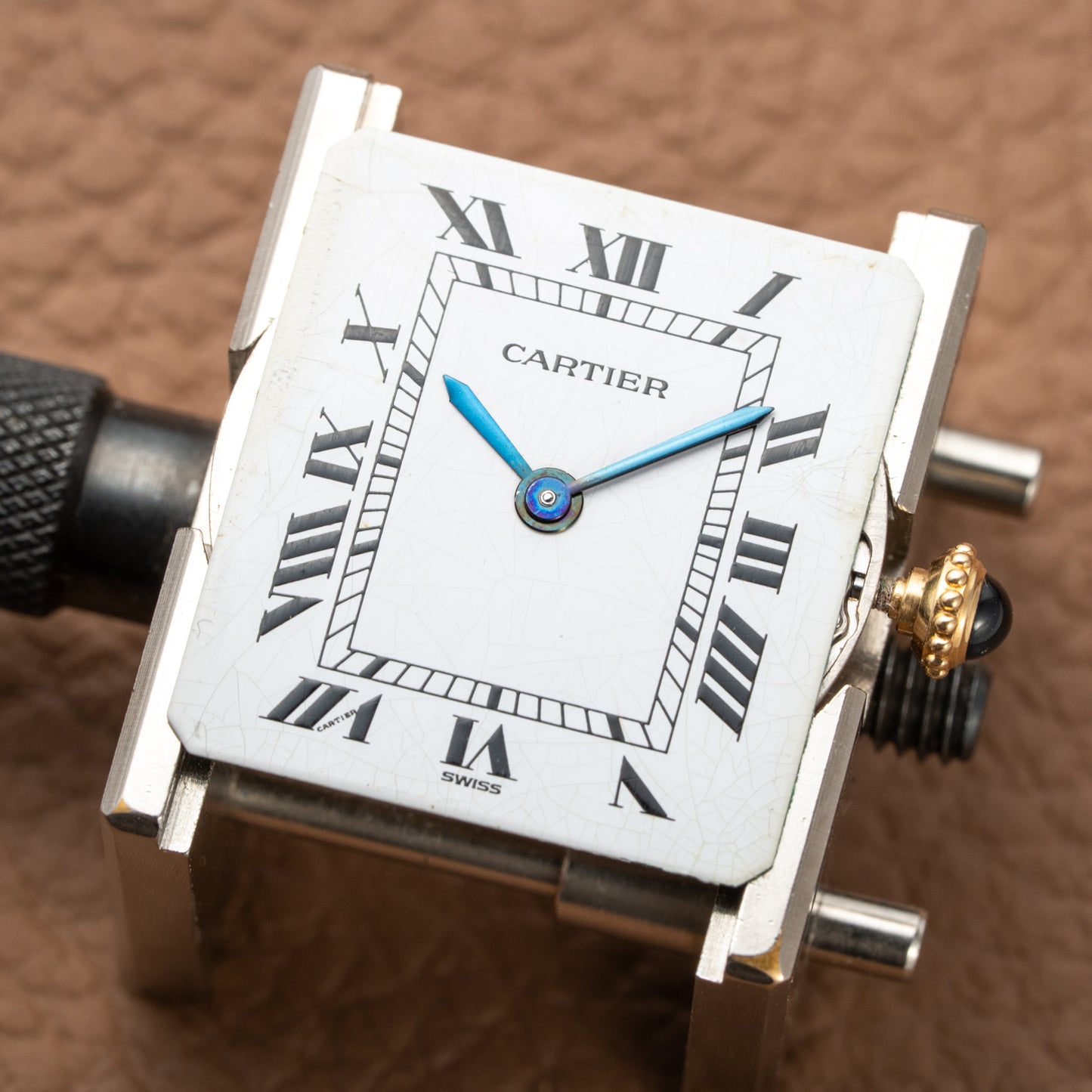 Cartier Tank Louis Extra Plate Frederic Piguet 21 Yellow Gold Reference 96065