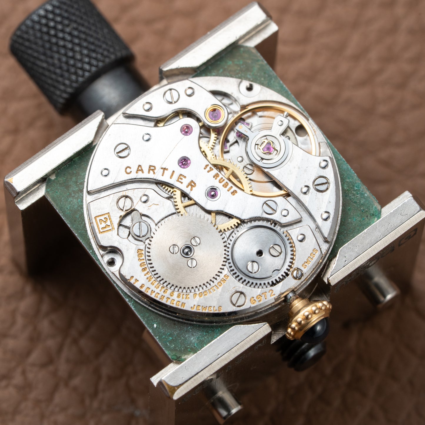 Cartier Tank Louis Extra Plate Frederic Piguet 21 Yellow Gold Reference 96065