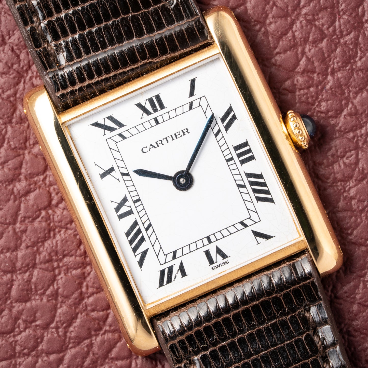 Cartier Tank Louis Extra Plate Frederic Piguet 21 Yellow Gold Reference 96065