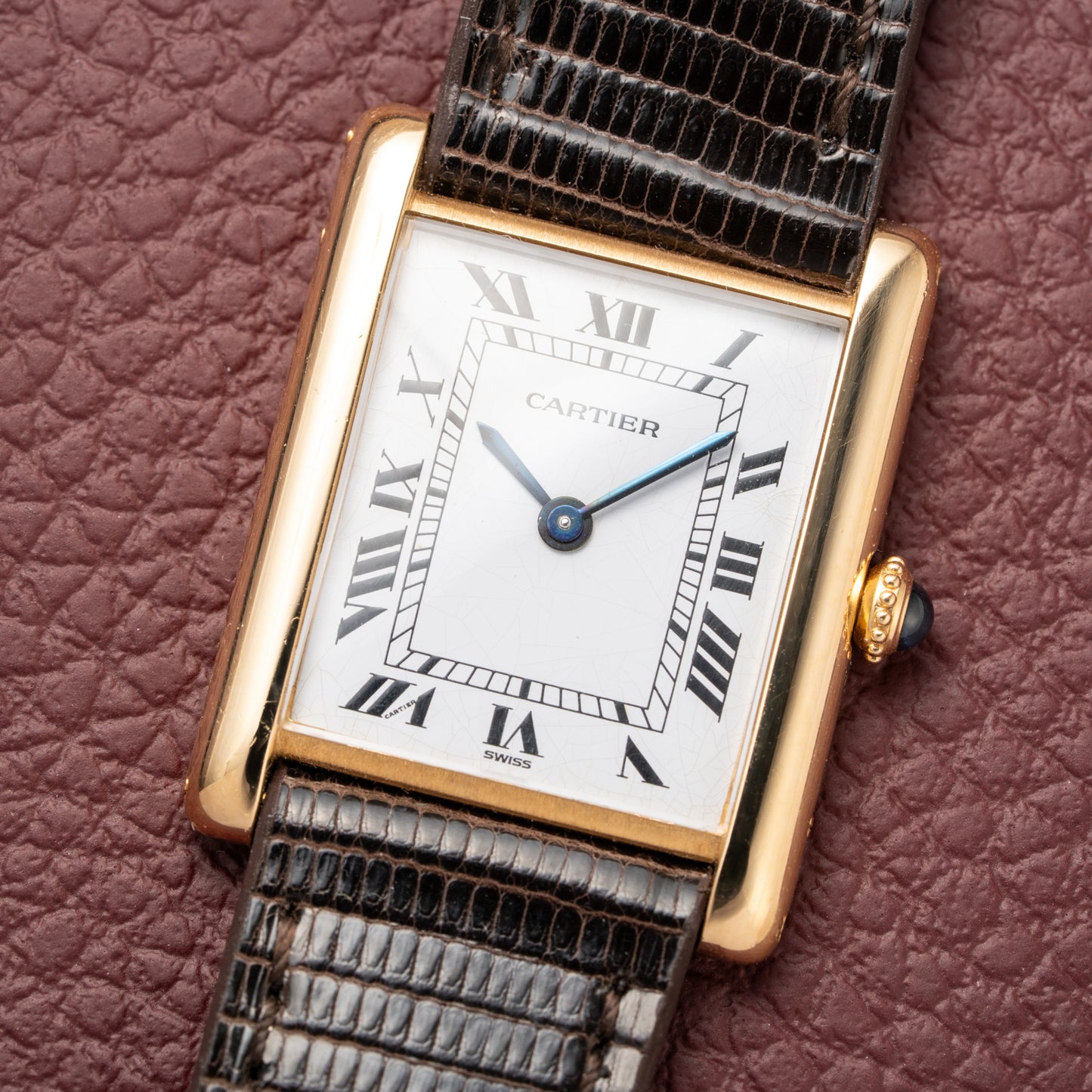 Cartier Tank Louis Extra Plate Frederic Piguet 21 Yellow Gold Reference 96065