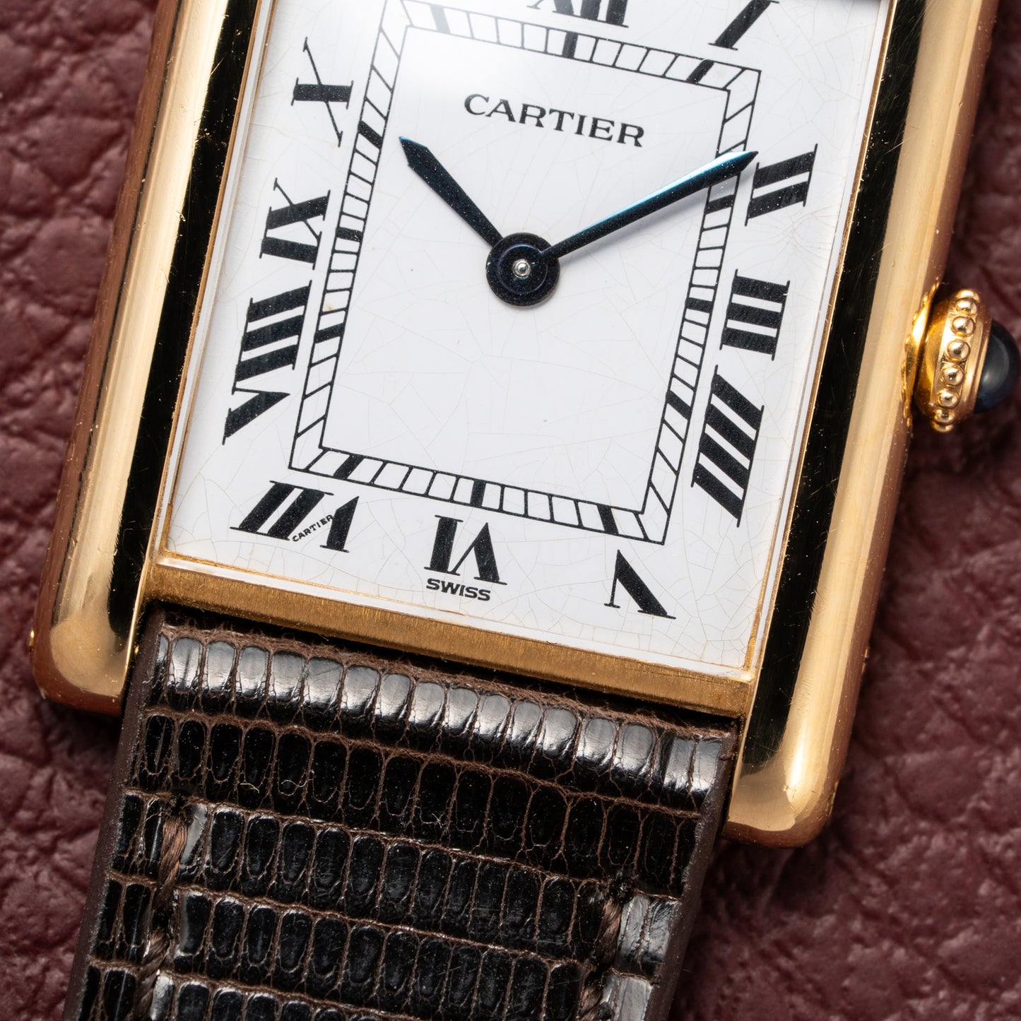 Cartier Tank Louis Extra Plate Frederic Piguet 21 Yellow Gold Reference 96065