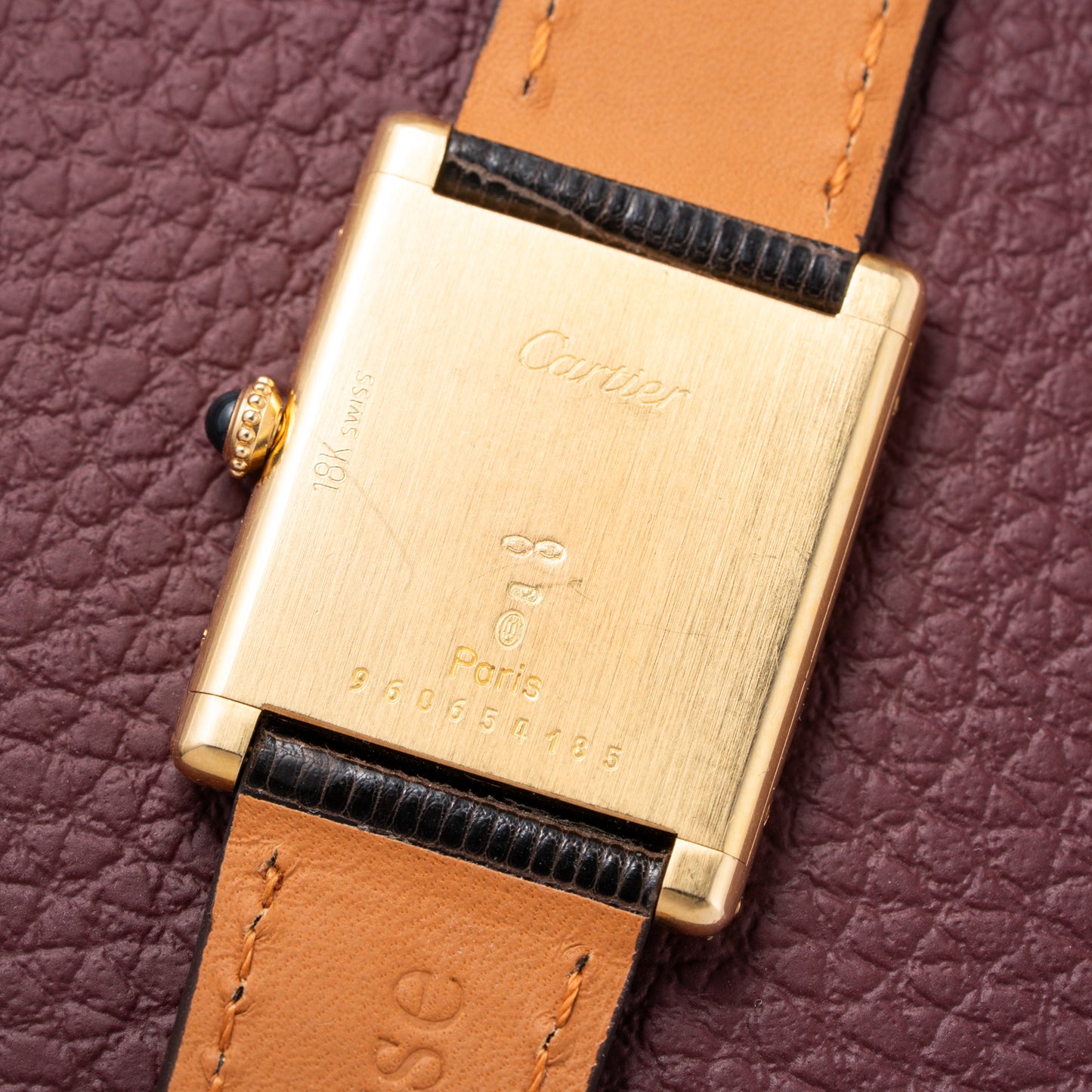 Cartier Tank Louis Extra Plate Frederic Piguet 21 Yellow Gold Reference 96065